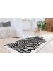 Arte Espina Wohnzimmer Teppich – Hochflorteppich Rabbit Animal 425 in schwarz - weiß - rechteckig