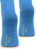 normani 5 Paar Kniestrümpfe mit farbig abgesetztem Bund Bi-Color in Himmelblau/Aprikose