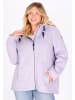 Schmuddelwedda Damen Strickfleecejacke in Grauviolett Melange