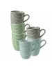 Seltmann Weiden 6er Set Kaffeebecher Beat Color Glaze in 350 ml in bunt