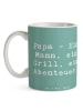 Mr. & Mrs. Panda Teetasse Spruch Papa Abenteuer mit Spruch in Meeresbrise