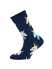 ewers 3er-Set Socken 3er Pack Einhörner/Sterne in navy-aubergine-hell wildrose