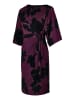 Mart Visser Kleid mit Mailänder Print, Schwarz/Dunkelbeere
