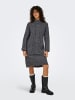 ONLY Strickkleid in Dark Grey Melange