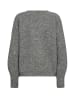 Mos Mosh V-Ausschnitt Strickcardigan in Grey Melange