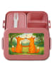 Mr. & Mrs. Panda MEPAL Bentobox Füchse Liebe Design mit Spruch in Rot Pastell