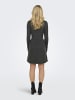 ONLY Strickkleid in Dark Grey Melange