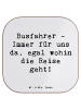 Mr. & Mrs. Panda Untersetzer Glas Spruch Busfahrer Held mit Spruch in Weiß