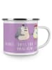 Mr. & Mrs. Panda Camping Emaille Tasse Gastgeschenke Märchen mit... in Lavendeltraum