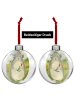 Mr. & Mrs. Panda Weihnachtsschmuck Chinchilla Blume Design ohne ... in Weiß