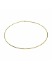 Schmuckador Halsreif Omega 1,5mm - 42cm - 585 Gelbgold mit Schraubverschluss in gold