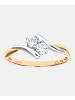 Diamant L'éternel Ring aus 375 Gelbgold mit Zirkonia
