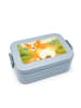 Mr. & Mrs. Panda Frühstücksbox Corgi Po Design ohne Spruch in Blau Pastell