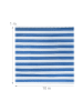 relaxdays Zaunblende in Blau/ Weiß - (B)10 x (H)1 m