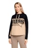 Betty Barclay Sweatshirt mit Stehkragen in Patch Beige/Black