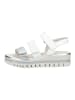 Gabor Sandalen in Silber/Weiß