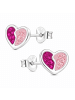 schmuck23 Silber Ohrringe 925 Herz 925 0,7 cm x 0,8 cm