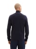 Tom Tailor CARDIGAN Feinstrick Pullover Weicher Ripp Sweater in Navy