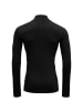 DEVOLD M LAUPARENMERINO 190 ZIP NECK in Schwarz