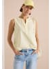 Cecil Seersucker Stripe Top in Light Buttermilk Yellow