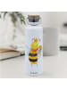 Mr. & Mrs. Panda Trinkflasche Biene König ohne Spruch in Weiß
