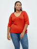 Peppercorn Pullover in RED ORANGE