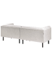 Beliani 3-Sitzer Sofa VORGOD in Beige - (W) 221 x (H) 76 x (L) 84 cm