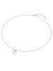 Lulu & Jane Kette Herzaus Sterling Silber Diamant in silber/roségold
