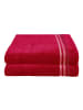 Schiesser Duschtuch Skyline Color im 2er Set in Rot