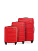 Wittchen 3tlg. Koffer Set GROOVE Line Kollektion (H)77 x(B)52x(T)29cm in Red