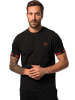 JP1880 Kurzarm T-Shirt in schwarz