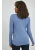 PULZ Jeans Strickpullover in blau