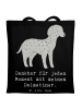 Mr. & Mrs. Panda Shopping Tasche Dalmatiner Moment mit Spruch in Schwarz