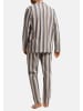 Hanro Pyjama Cozy Comfort in Redwood stripe