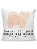 Mr. & Mrs. Panda Kissen Chow-Chow Moment mit Spruch in Weiß