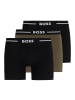 BOSS Boxershort 3er Pack in Schwarz/Khaki