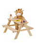 relaxdays Kindersitzgruppe In Natur - (B)90 x (H)51 x (T)78 cm