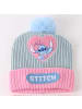 Disney Disney Stitch Kinder 3 Teilig Mütze & Schal & Handschuhe Set in Grau