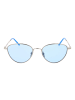 Funky Buddha Frauen Sonnenbrille Rund Silber