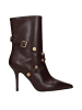 Versace Braun Leder Knöchel Stiefel