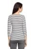 Betty Barclay Basic Shirt mit Ringel in Weiß/Dunkelblau