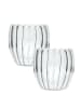 Intirilife Doppelwandiges Thermo Glas Mundgeblasen Teeglas Kaffeeglas in 2x 190ml Transparent