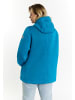 Schmuddelwedda Strickfleecejacke in Cyanblau Melange