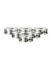 Ritzenhoff & Breker 6er Set Stövchen Basic 16 cm in silber