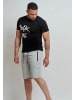 Forbest Kurze Basic Sport Sweat Shorts in Hellgrau