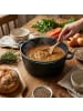 relaxdays Suppentopf in Schwarz - 6 Liter