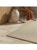 KADIMA DESIGN Teppich Outdoor Waschbar Einfarbig DAFNE Strapazierfähig OEKO-TEX in Beige