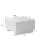 KADIMA DESIGN Couchtisch MONOBLOC 60x60x35 cm Hochglanz, Wohnzimmertisch Cube