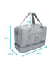 Intirilife Wasserfeste Reisetasche in GRAU