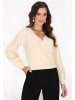 faina Damen Pullover in Wollweiss